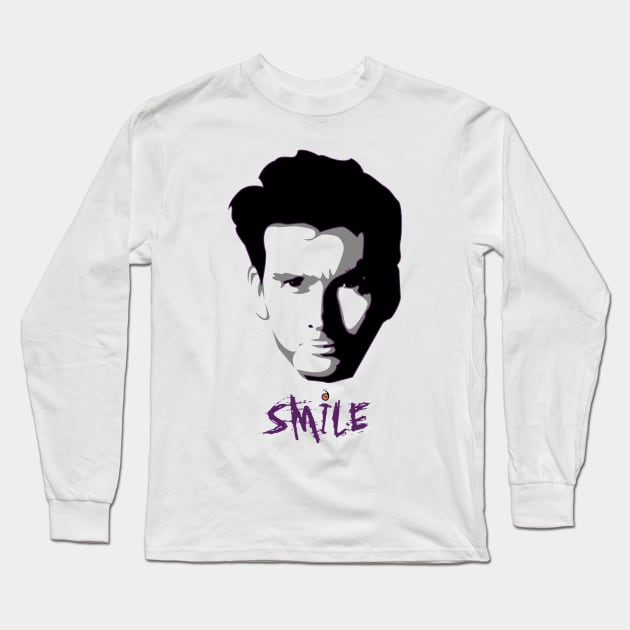 Kilgrave: Smile (black on light colors) Long Sleeve T-Shirt by rednessdesign